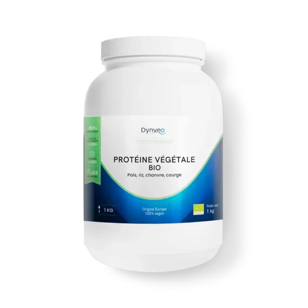 Protéines végétales 1kg en poudre BIO marque Dynveo