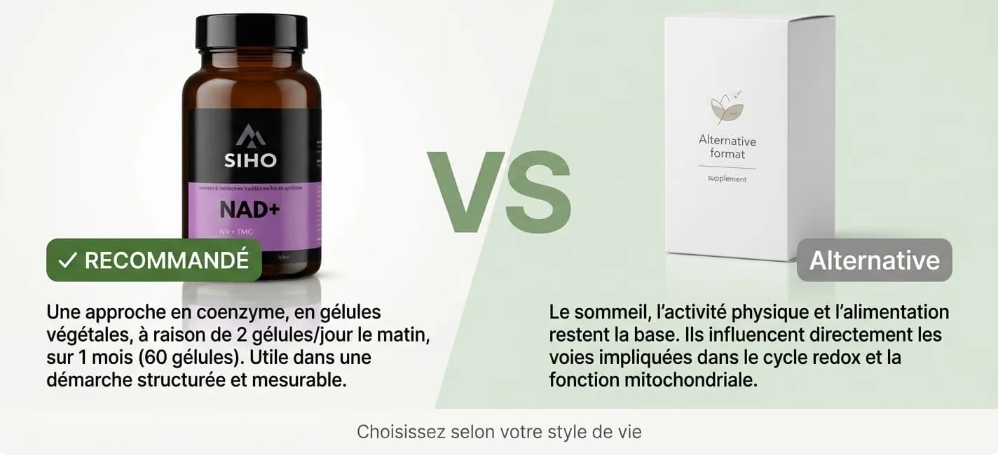 NAD comparaison de produits