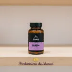 précurseur NR (Nicotinamide Riboside) 150 mg et cofacteur TMG 300 mg en gélules végétales, fabriqués en France.